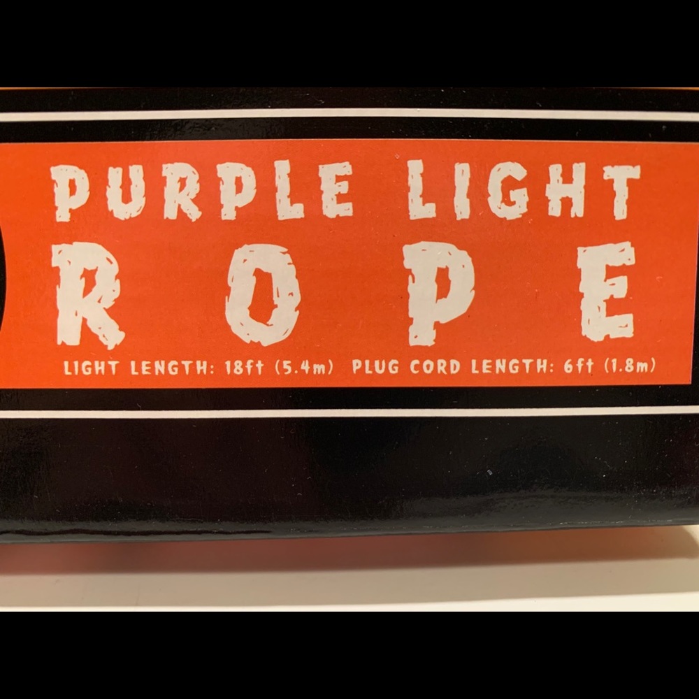 HOLIDAY PURPLE ROPE LIGHTS. - Picture 4 of 12